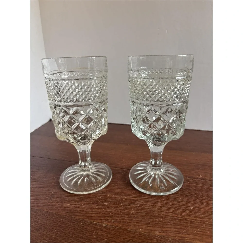 Anchor Hocking Wexford Water Wine Glass Goblets 6 5/8